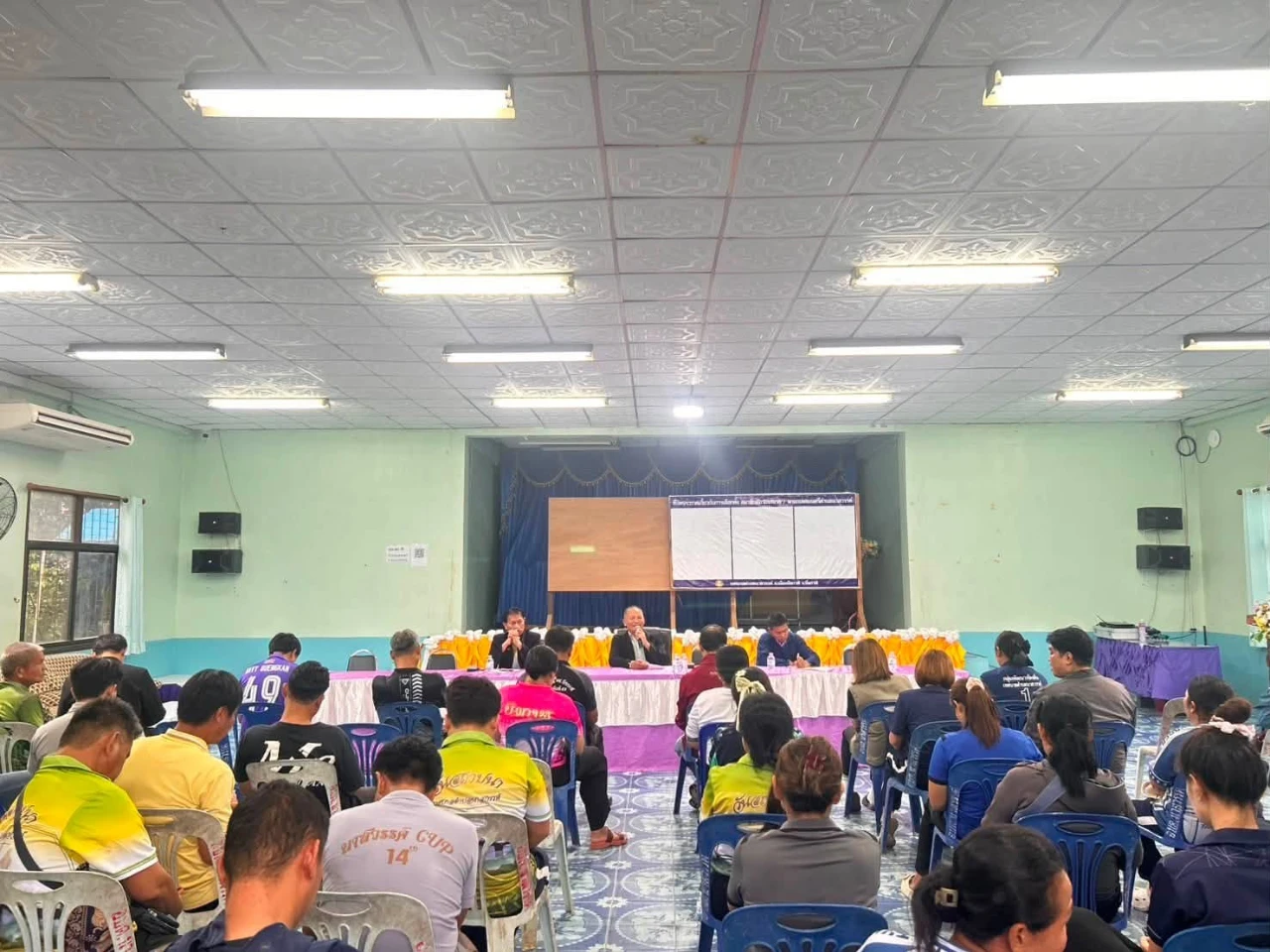 เทศบาลตำบลนาสวรรค์ ประชุมรับฟังข้อปัญหาแก้ไขต่างๆ ประจำเดือนสิงหาคม 2569